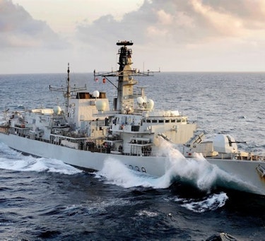 Royal Navy frigate HMS Northumberland.